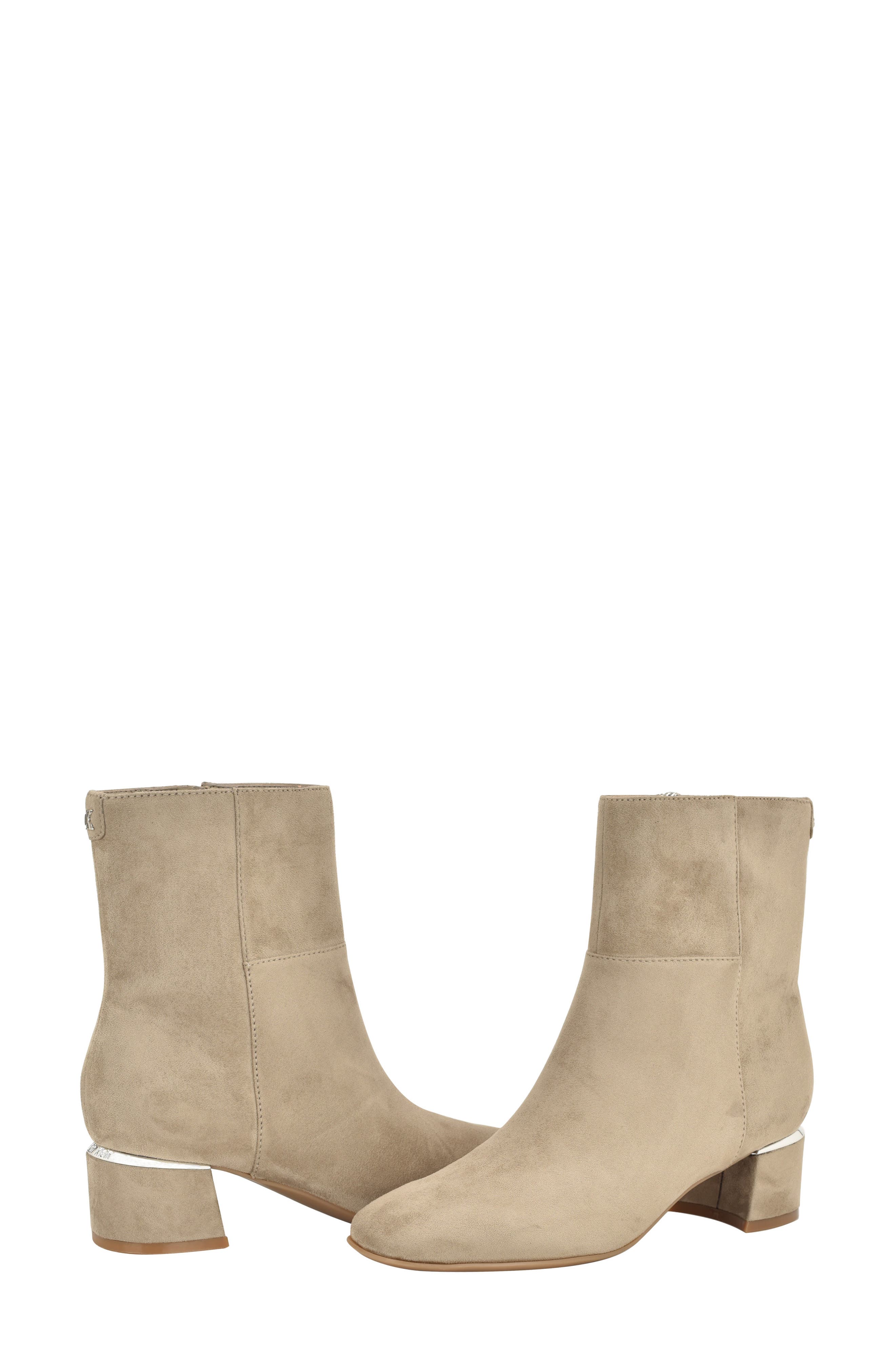 Parry Faux Suede Bootie, Alternate, color, BROWN