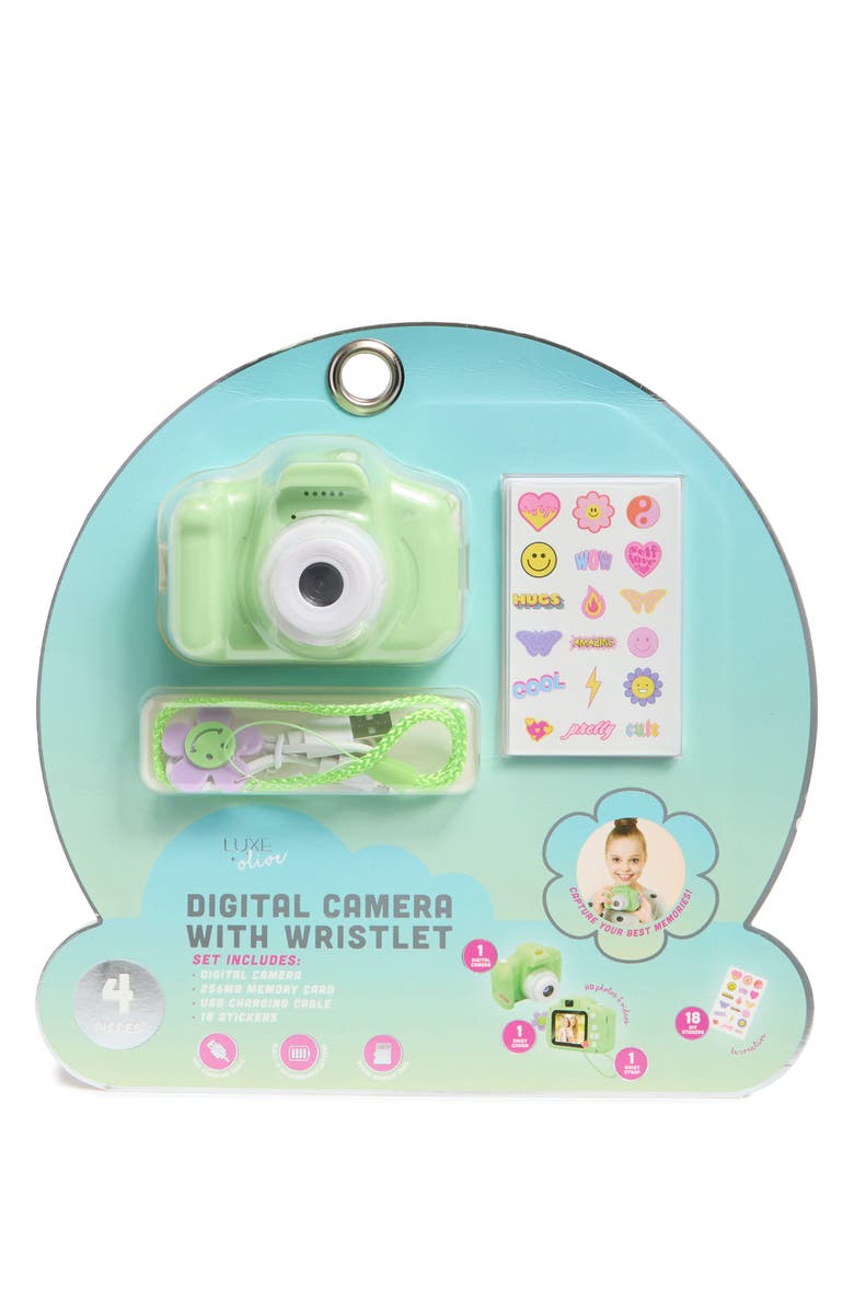 Luxe + Olive Kids' 4-Piece Digital Camera Set, Main, color, 