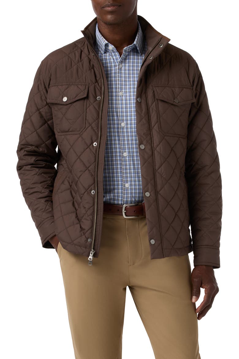 Brentwood Quilted Jacket, Main, color, ESPRESSO
