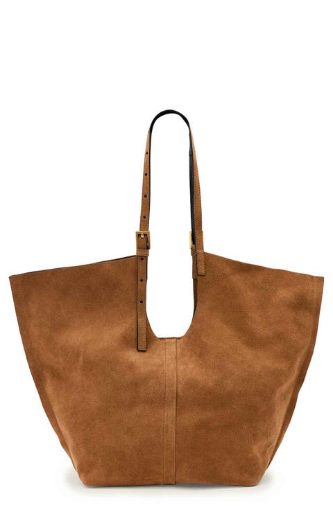 Ara East West Suede Tote