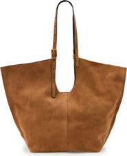 AllSaints Ara East West Suede Tote