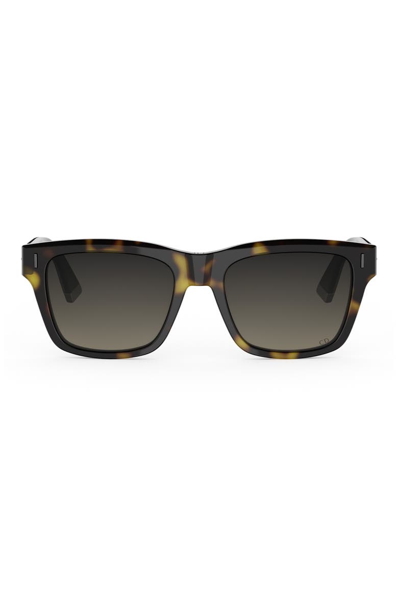 'DiorTailoring S1I 57mm Geometric Sunglasses, Main, color, HAVANA/ OTHER / GRADIENT SMOKE