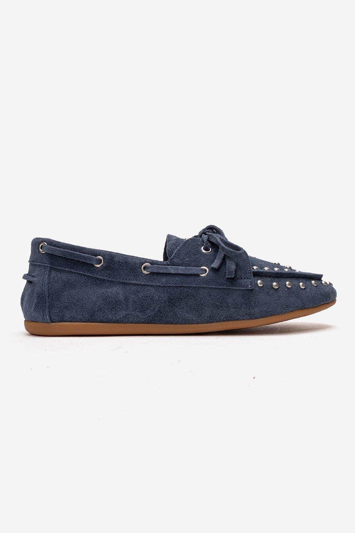 Cuesta Leather Lace Up Loafer, Alternate, color, Denim Suede