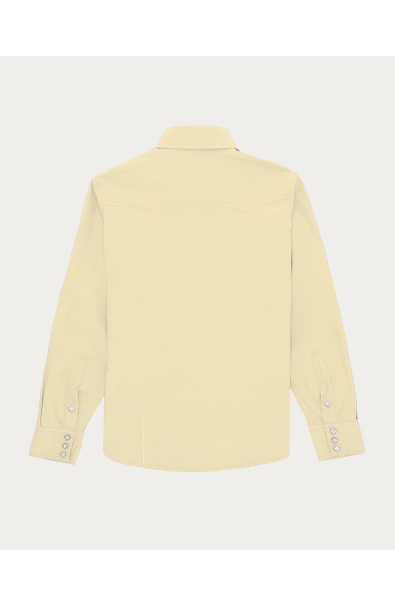 Fortela Toledo Cotton Poplin Western Shirt, Alternate, color, Cream