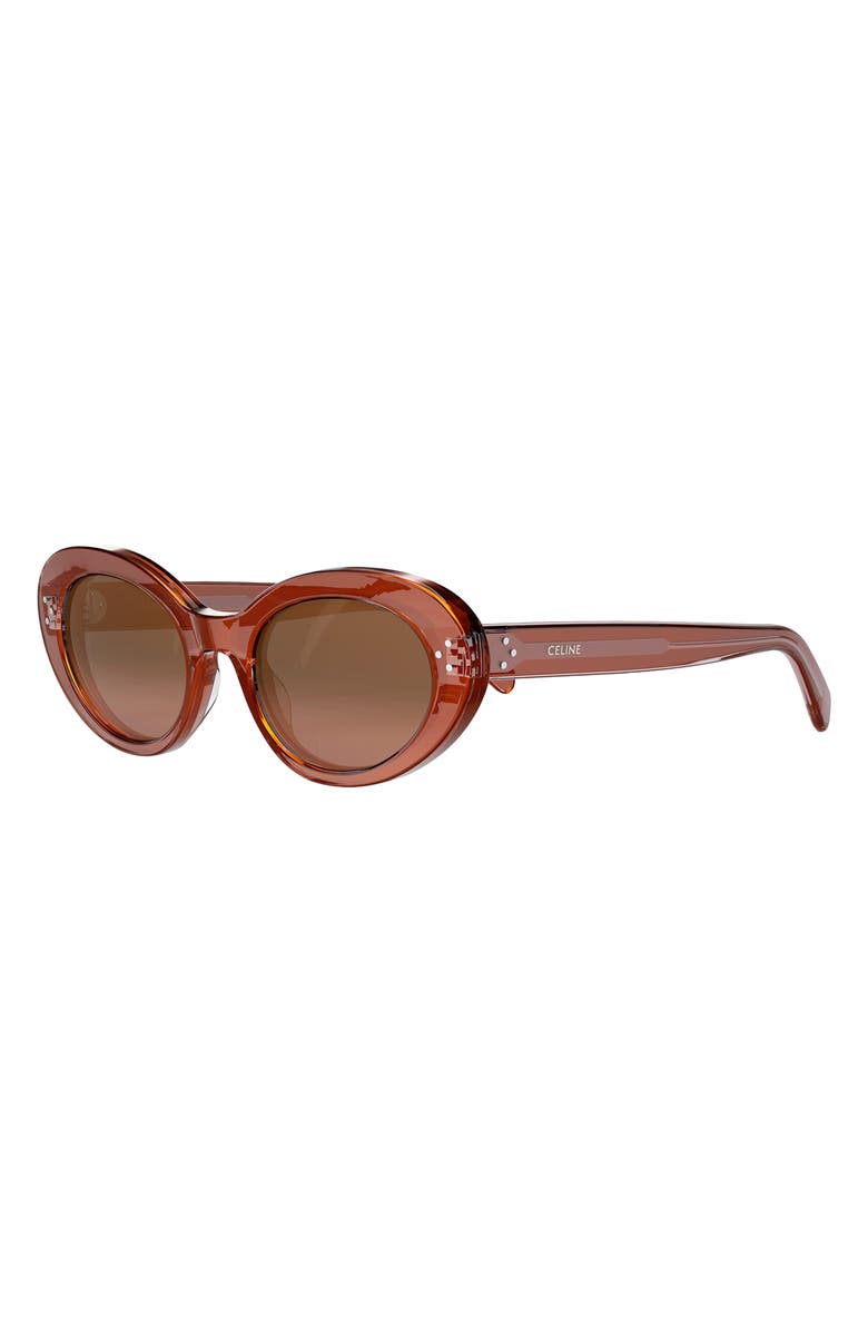 CELINE 53mm Gradient Cat Eye Sunglasses, Alternate, color, 