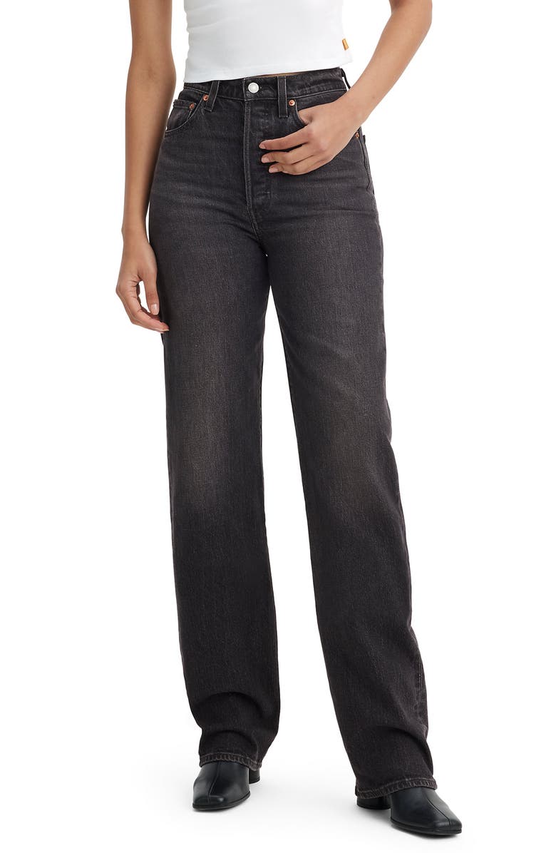 Levi's<sup>®</sup> Ribcage Full Length Jeans, Main, color, Static Noise Overload