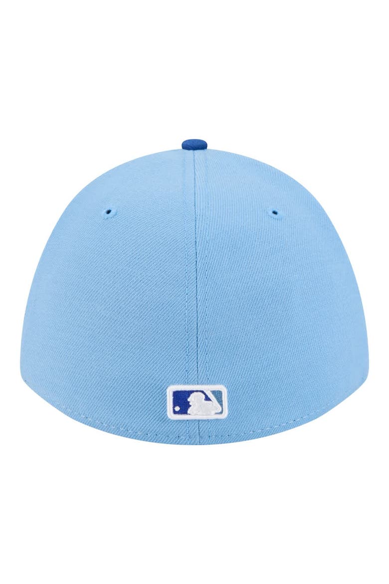 Men's New Era  White/Royal Kansas City Royals Player Replica 39THIRTY M-Crown Flex Hat, Alternate, color, White