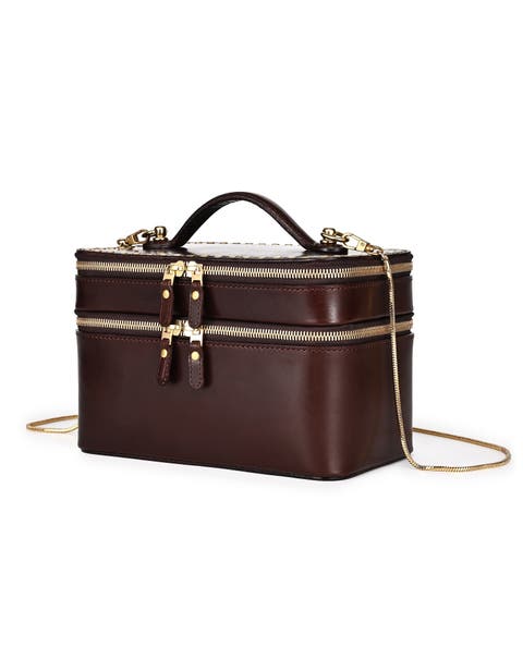 Ixia Genuine Leather Vanity Mini Trunk