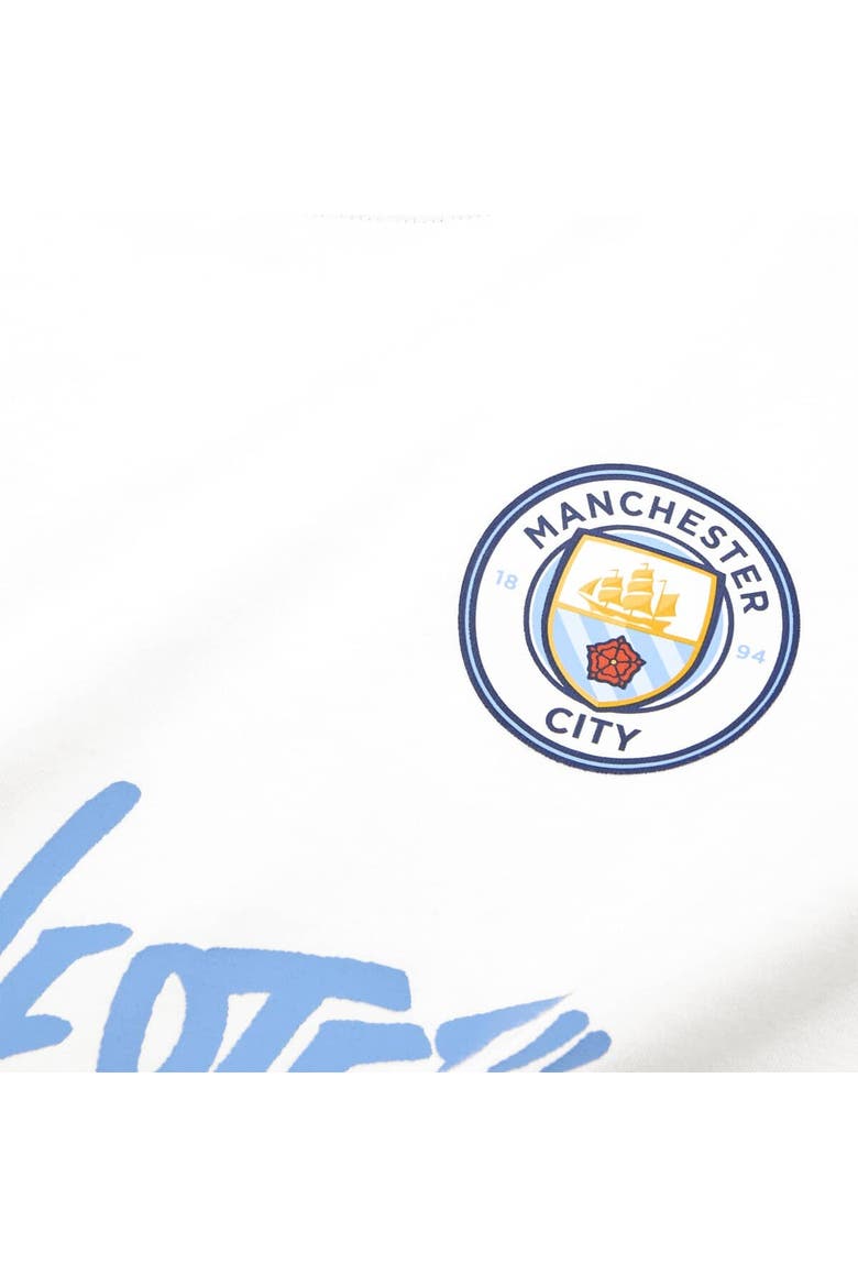 Men's Puma White Manchester City 2025 FIFA Club World Cup Hoops T-Shirt, Alternate, color, White