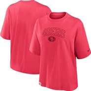 Nike Women's Nike Scarlet San Francisco 49ers Glory Arch Boxy T-Shirt