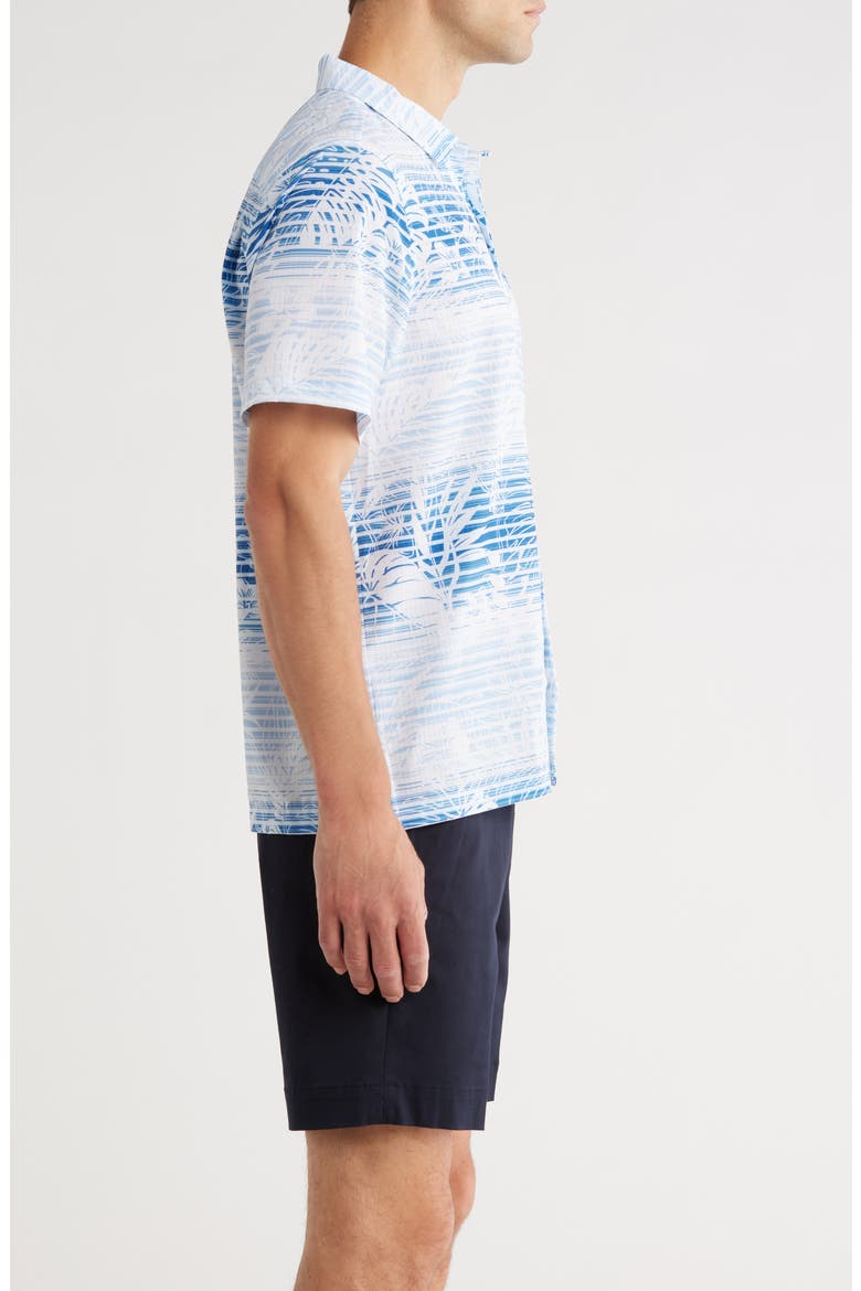 Bahama Coast Sardinia Seas IslandZone® Short Sleeve Button-Up Shirt, Alternate, color, VICTORIA BLUE