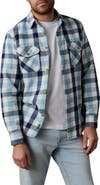 Faherty Check Organic Cotton Flannel Button-Up Overshirt