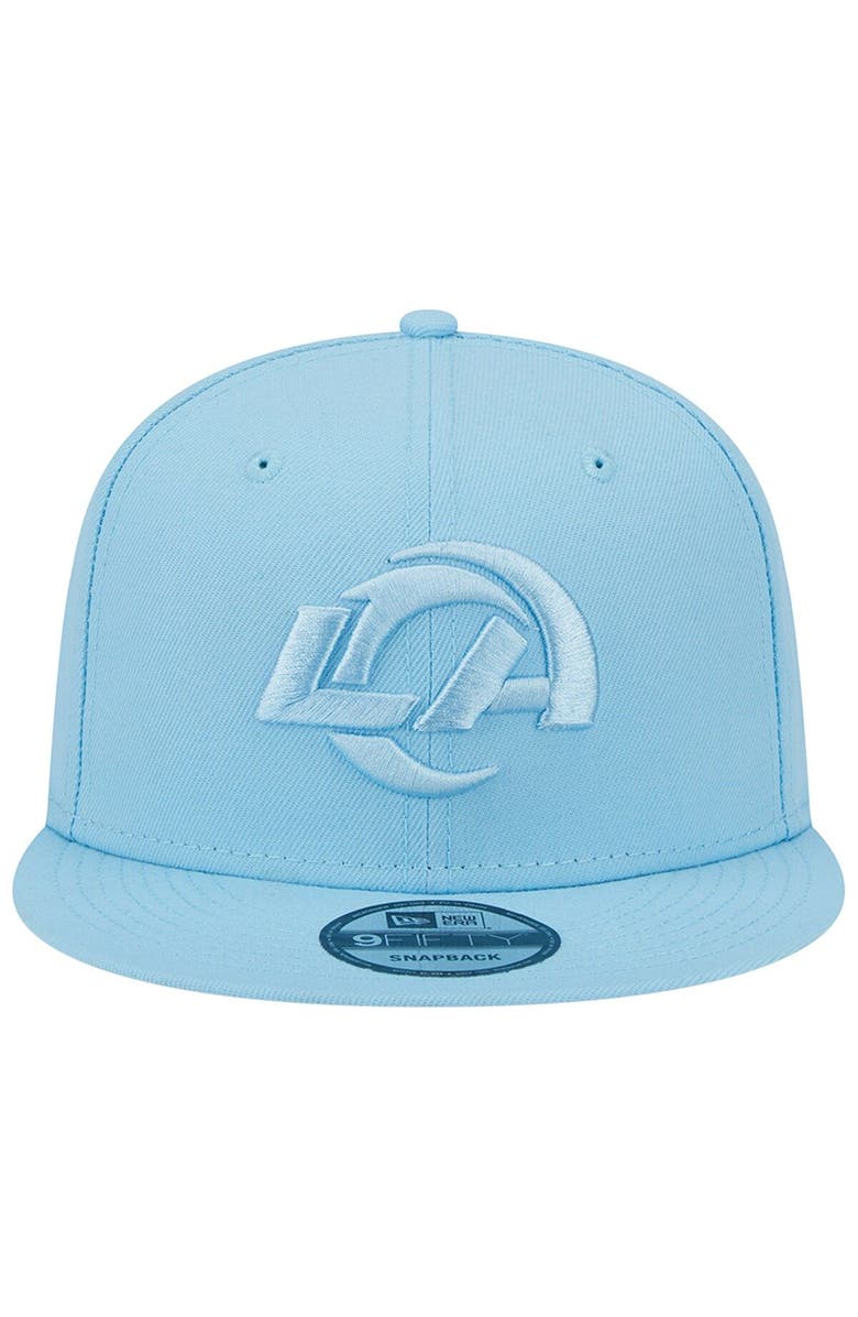 New Era Men's New Era Light Blue Los Angeles Rams Color Pack Brights 9FIFTY Snapback Hat, Alternate, color, 
