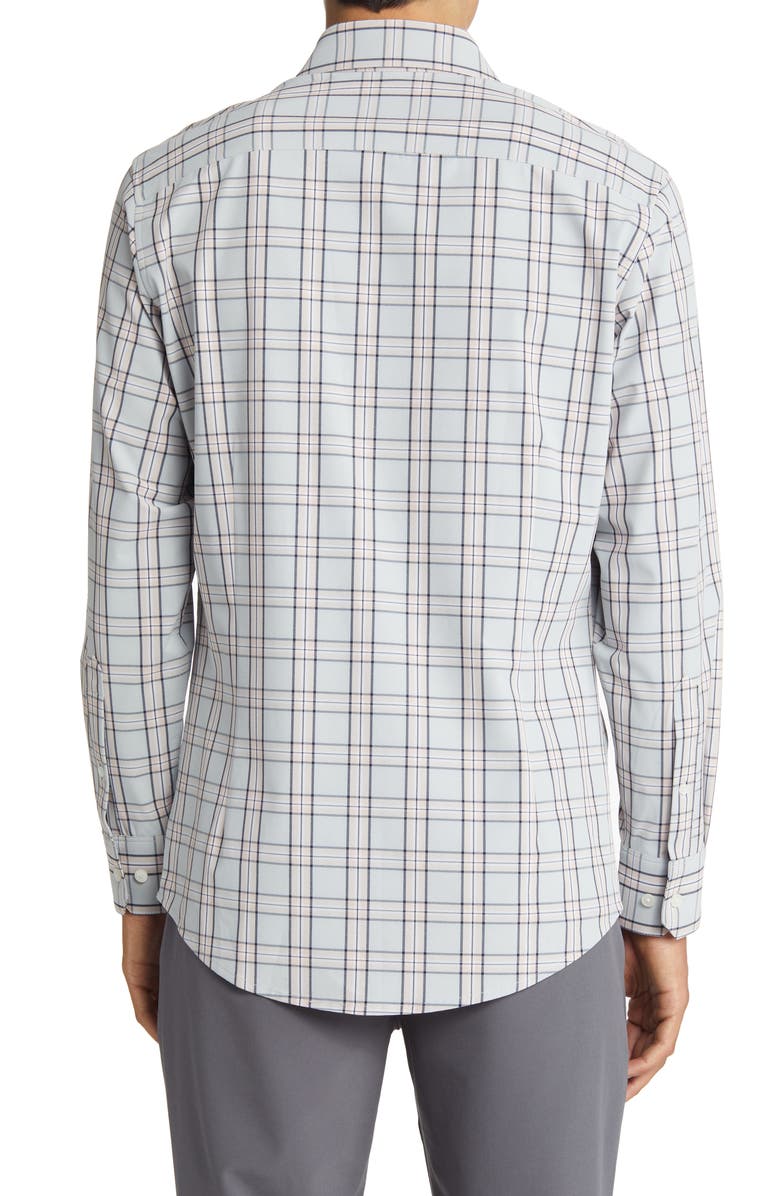 Mizzen+Main Men's Leeward Trim Fit Plaid Performance Button-Up Shirt, Alternate, color, 