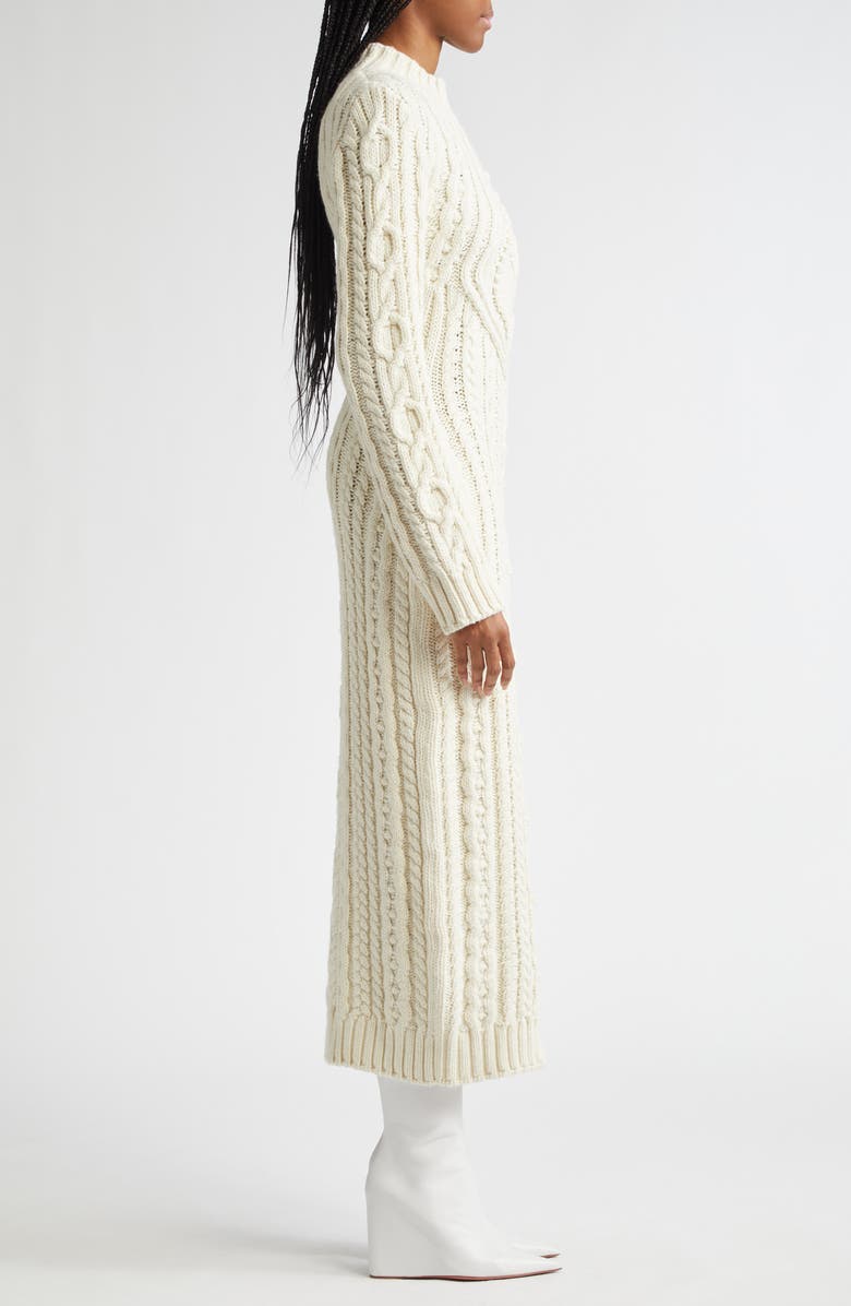 Jean Paul Gaultier The Long Je T'aime Long Sleeve Wool Blend Sweater Dress, Alternate, color, 