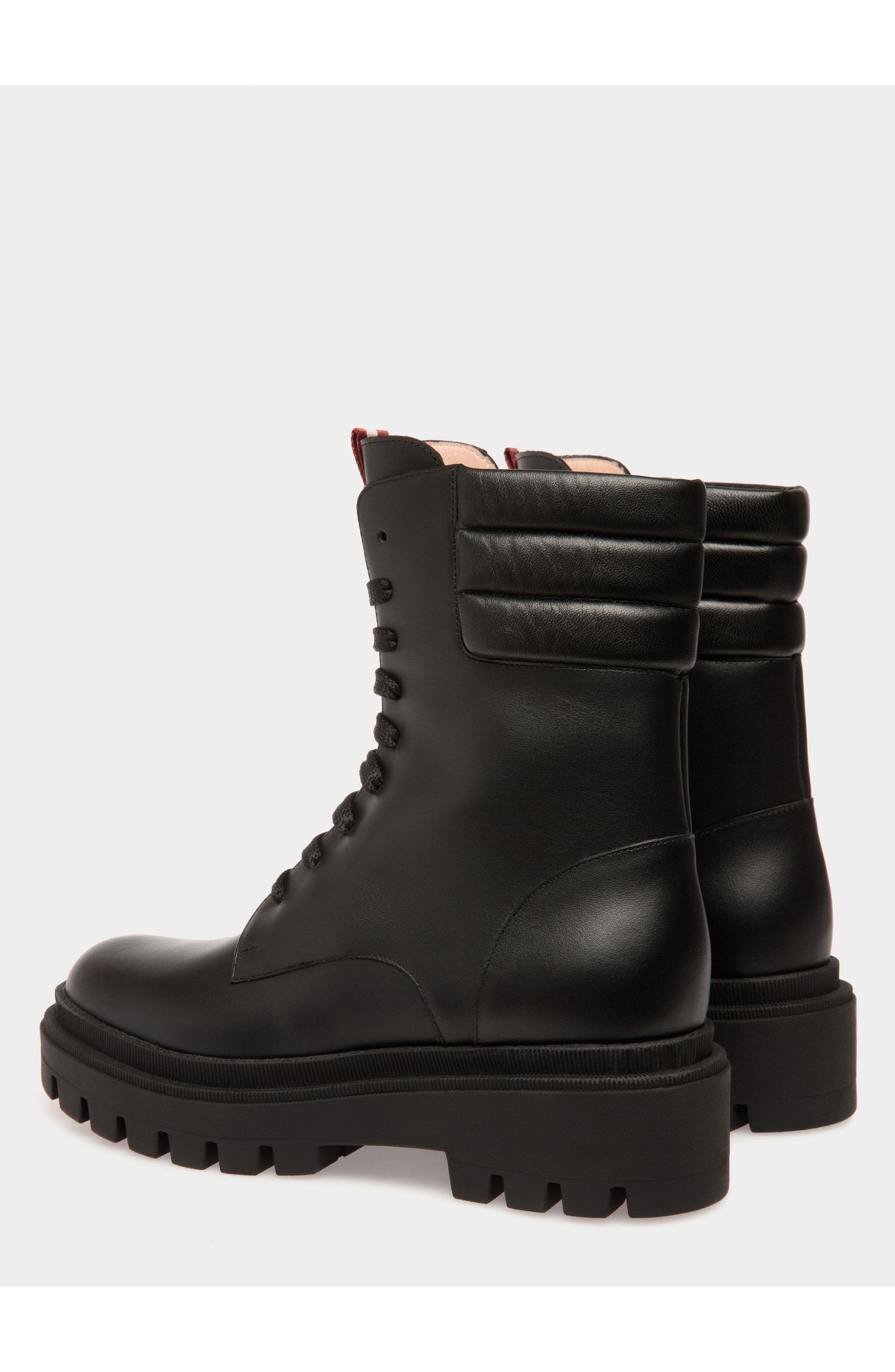 Bally Bootie In Calf Leather Lined with Goat Leather, Alternate, color, 