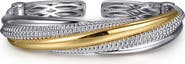 Gabriel & Co. Bujukan 14k Gold & Sterling Silver Bangle
