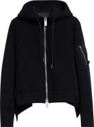 Sacai Sponge Sweat x Nylon Twill Full Zip Hoodie