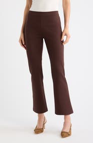 Caslon® High Waist Ponte Ankle Kick Flare Pants