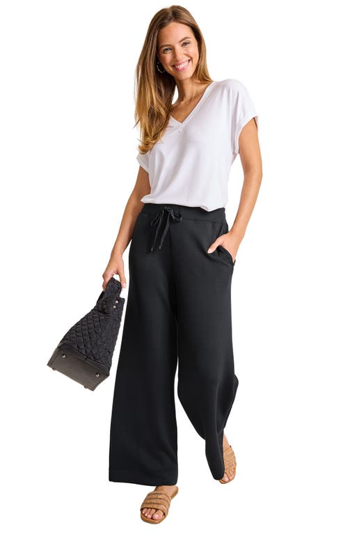 Tommy Bahama Palm Voyage Wide Leg Pants In Black