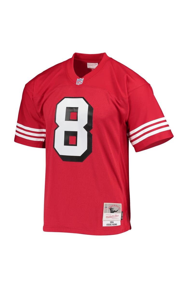 Mitchell & Ness Men's Mitchell & Ness Steve Young Scarlet San Francisco 49ers Legacy Replica Jersey, Alternate, color, Scarlet