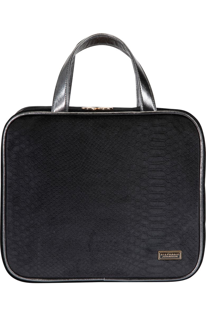 Stephanie Johnson Marais Noir Martha Large Briefcase Cosmetic Case, Main, color,