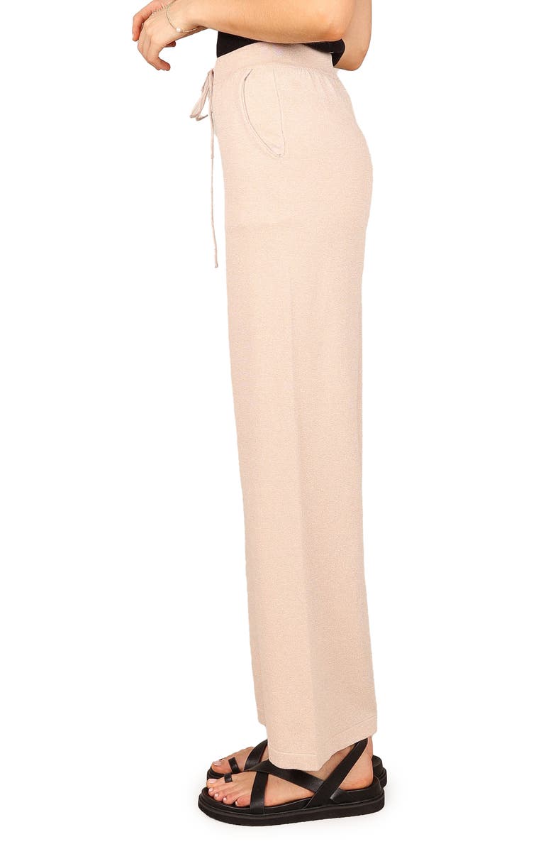 Petal & Pup Penelope Knit Wide Leg Pants, Alternate, color, Taupe