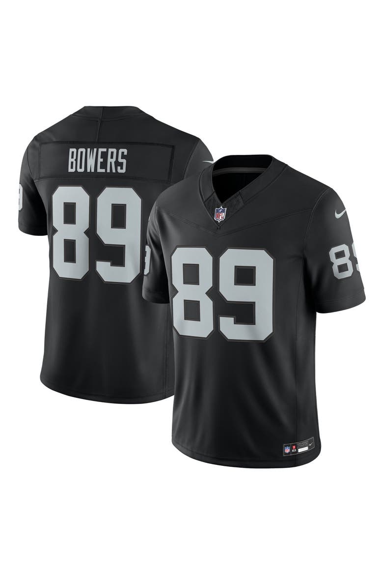 Men's Nike Brock Bowers Black Las Vegas Raiders Team Vapor F.U.S.E. Stitched Limited Jersey, Main, color, Black