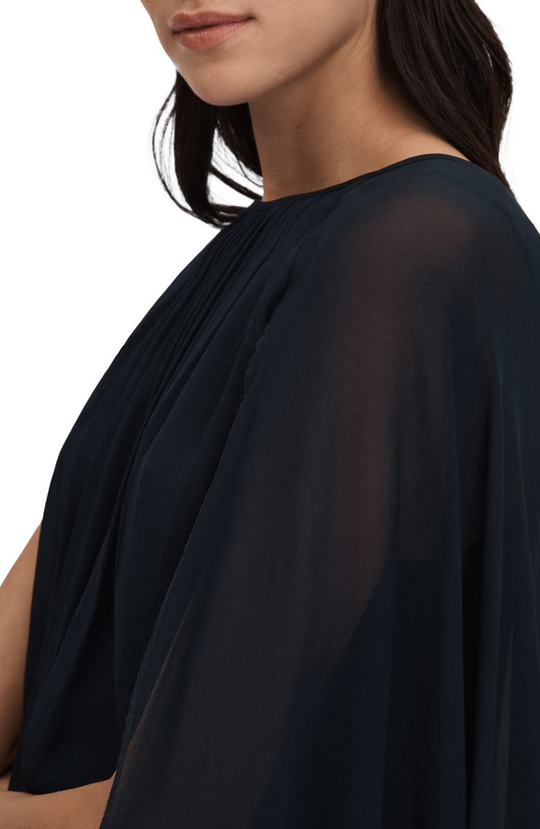 Reiss Francesca Ruffle Cape Sleeve Top, Alternate, color,
