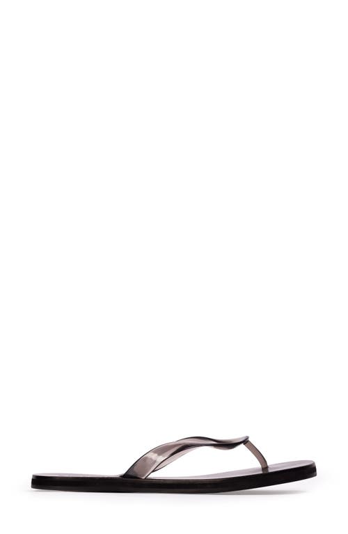 Black Suede Studio Jeli Pvc Flip Flop Sandals In Black Pvc