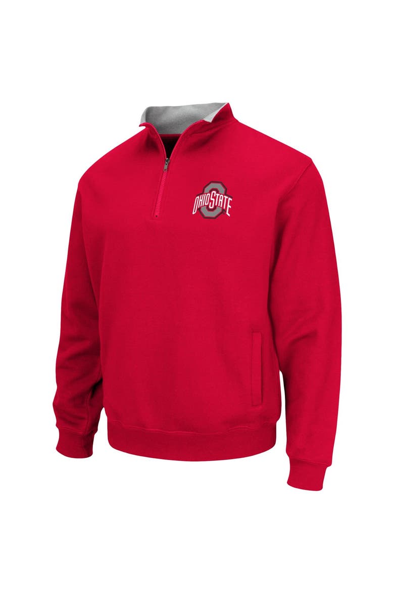 Men's Colosseum Scarlet Ohio State Buckeyes Tortugas Quarter-Zip Jacket, Alternate, color, Scarlet