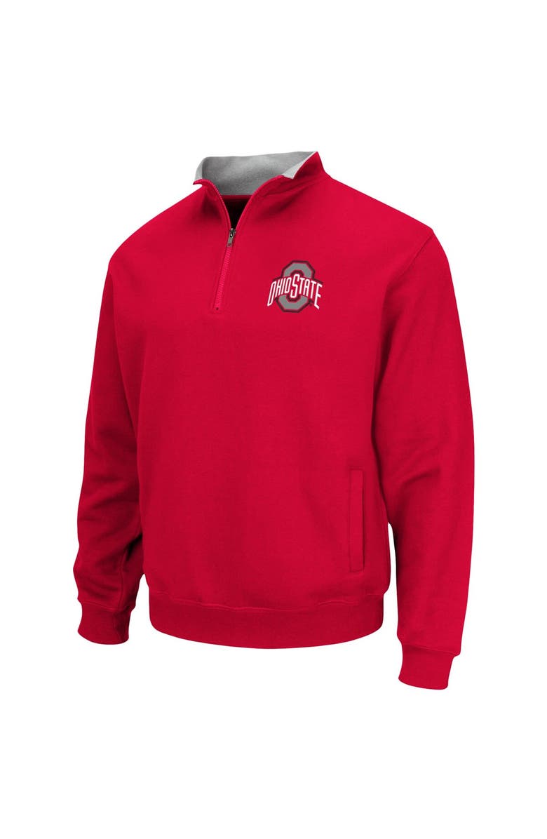 COLOSSEUM Men's Colosseum Scarlet Ohio State Buckeyes Tortugas Quarter-Zip Jacket, Alternate, color, Scarlet