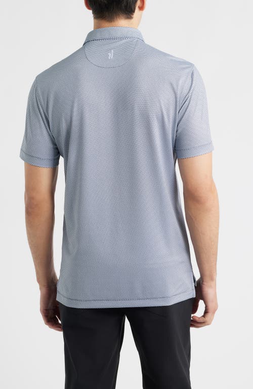 Johnnie-o Rud Geo Print Performance Jersey Polo In Multi