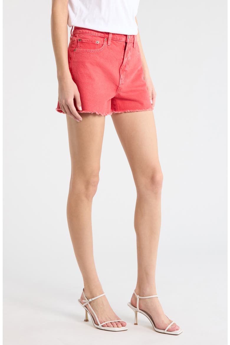 Troublemaker Fray Hem Shorts, Alternate, color, CHILI PEPPER
