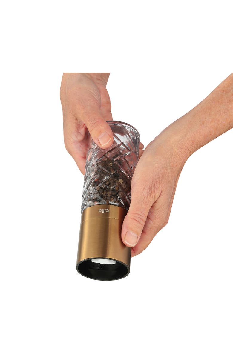 CILIO Cristallo Salt or Pepper Mill 2 Piece Set, Alternate, color, Copper