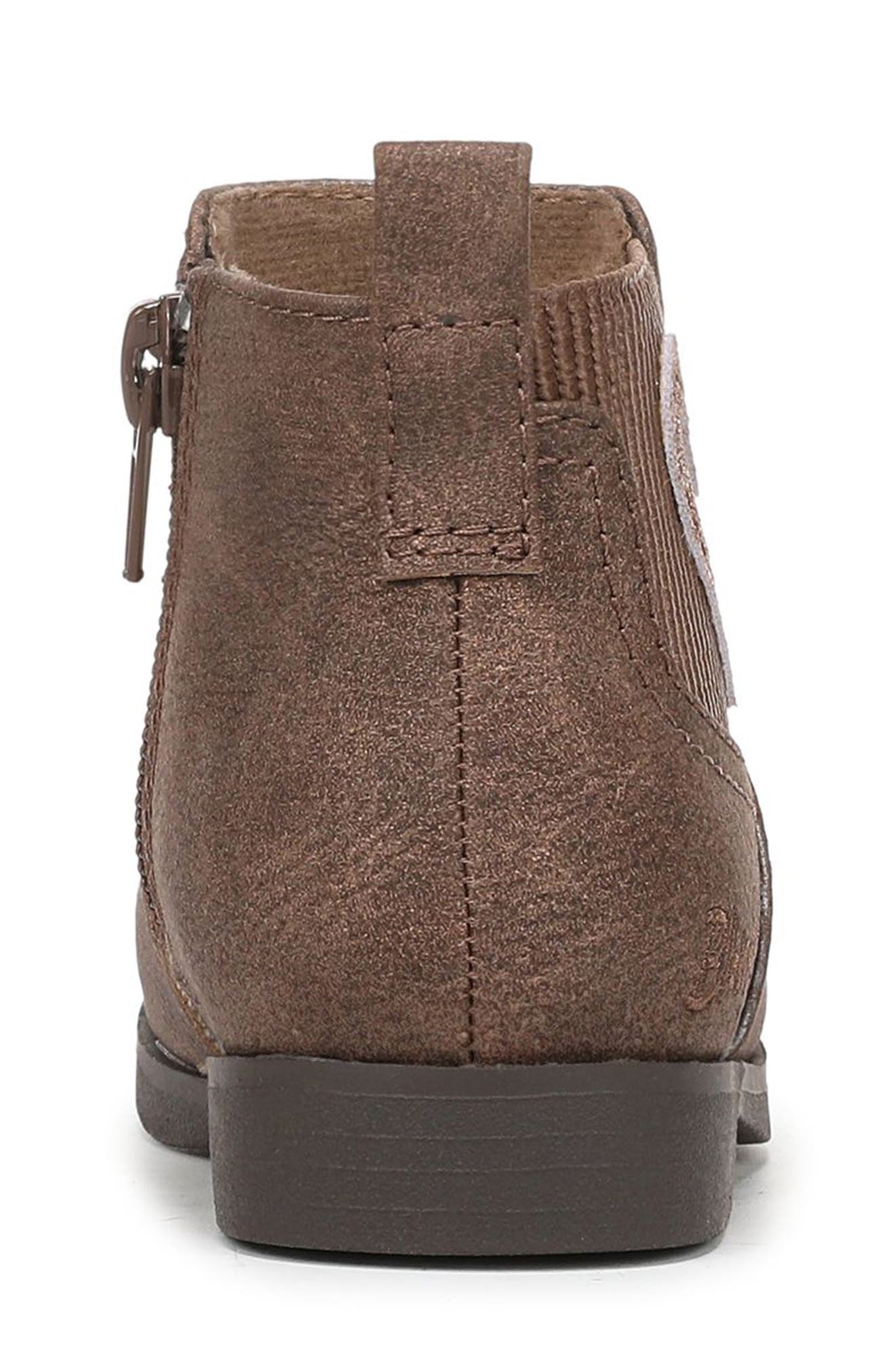 Kids' Sander Faux Leather Bootie, Alternate, color, SADDLE FAUX LEATHER