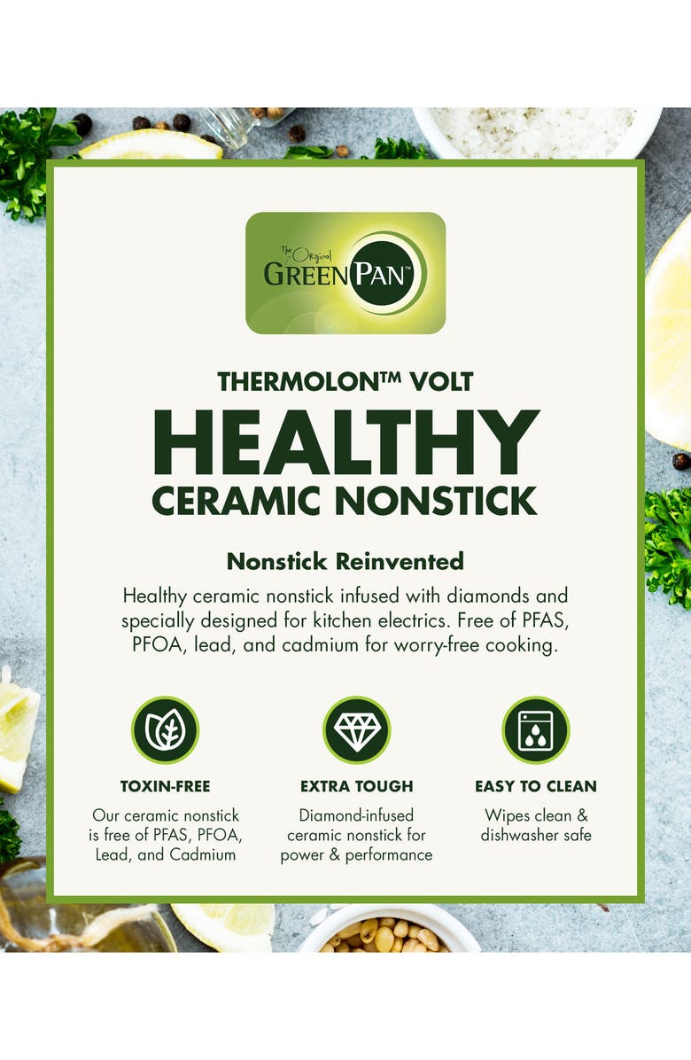 GreenPan Bistro Ceramic Nonstick 2-Square Waffle Maker, Alternate, color,