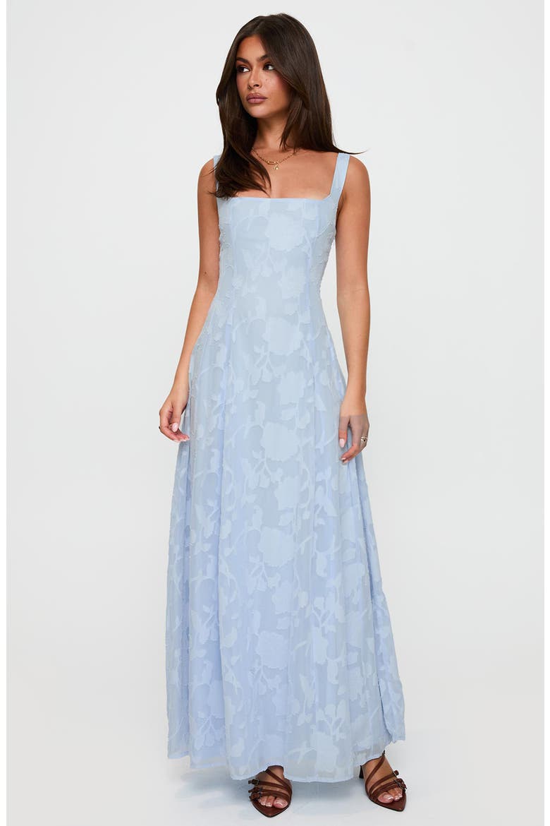 princess polly green gables burnout maxi dress Princess Polly Women's Azura Off the Shoulder Floral Burnout Gown - Green