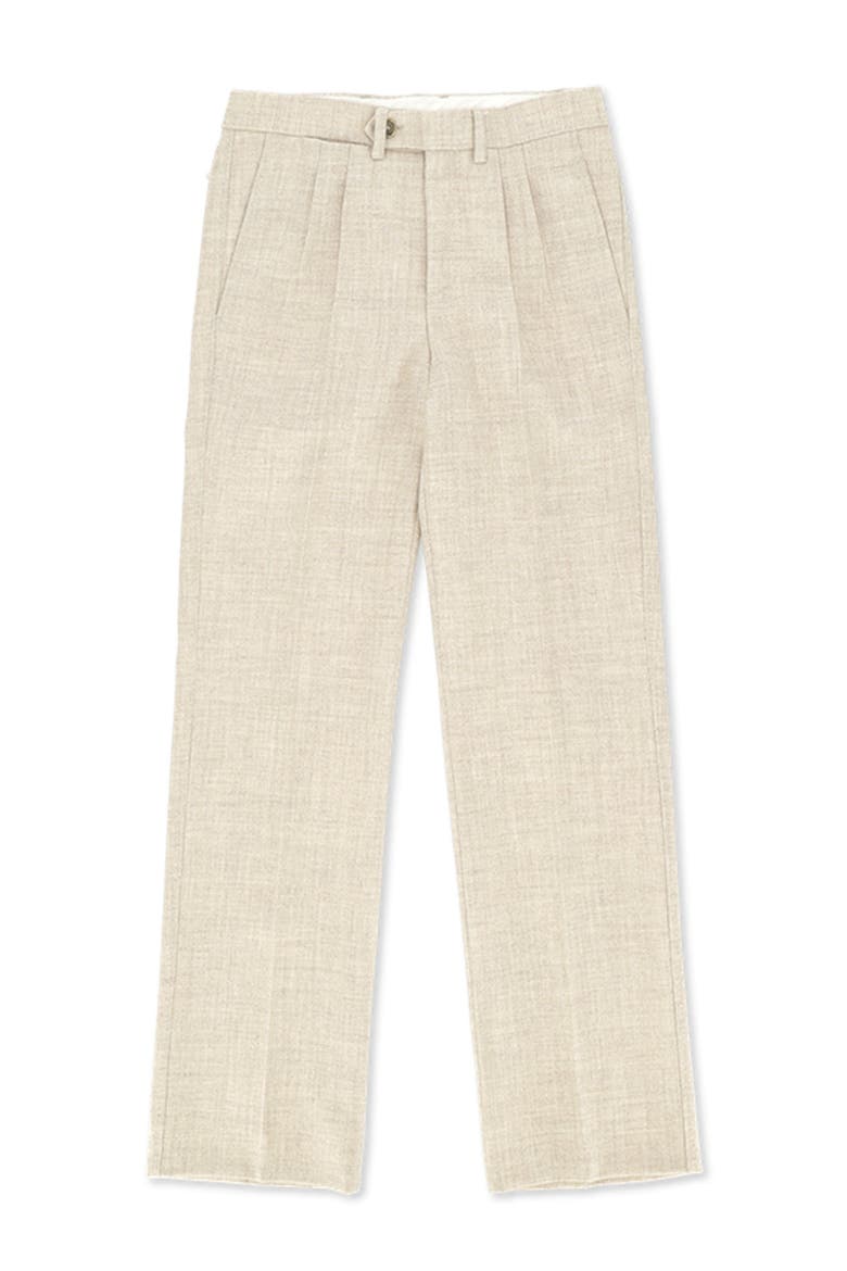 Linen Double-Breasted Suit, Alternate, color, Cream