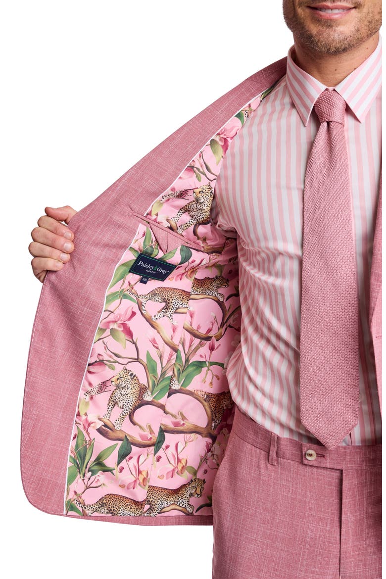 Dover Slim Fit Sport Coat, Alternate, color, PINK QUARTZ
