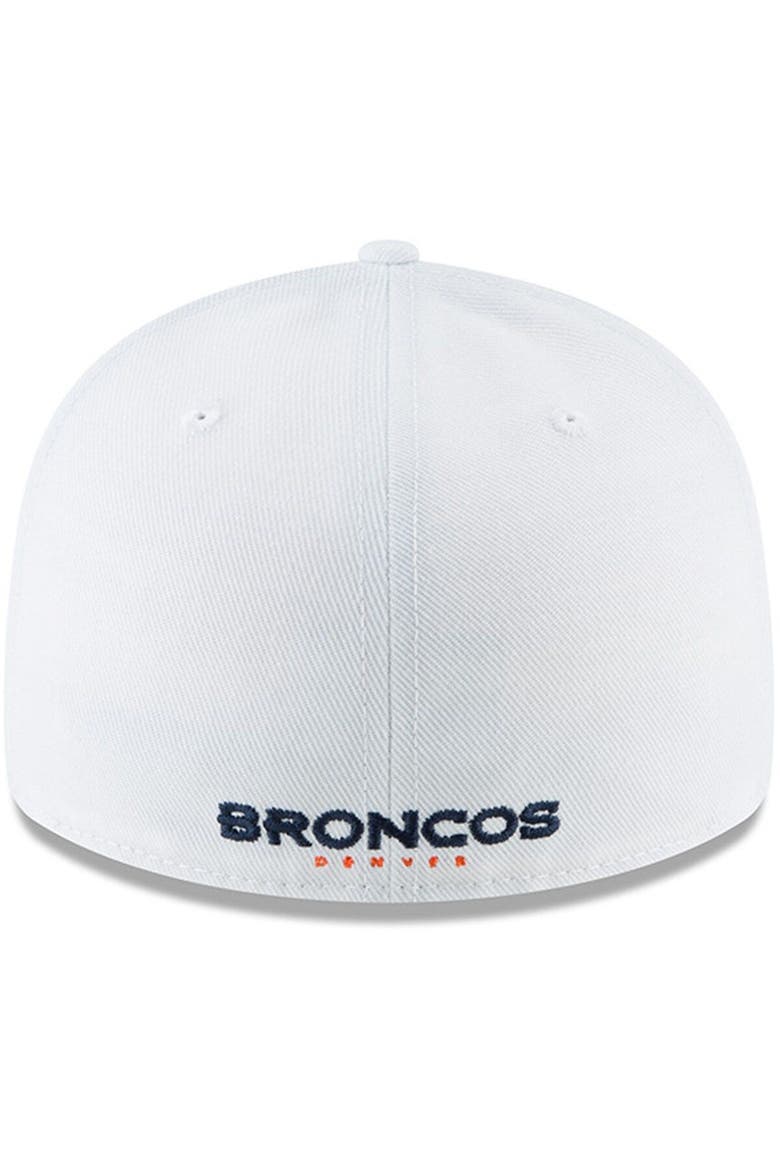 Men's New Era White Denver Broncos Omaha Low Profile 59FIFTY Fitted Hat, Alternate, color, White