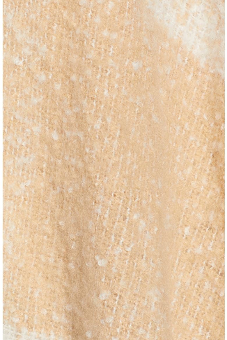 Hampton Plaid Fringe Ruana, Alternate, color, IVORY