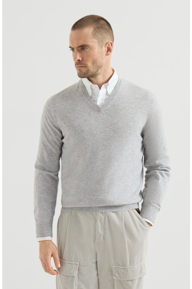 Cashmere sweater, Main, color, Pebble