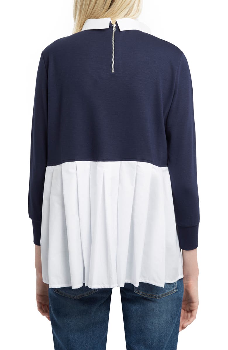 French Connection Fresh Jersey Layer Look Shirt, Alternate, color,