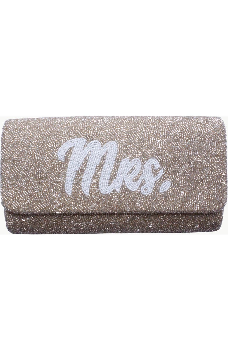 Island to East Side Mrs. Medium Structured Bag, Main, color, White/Gold