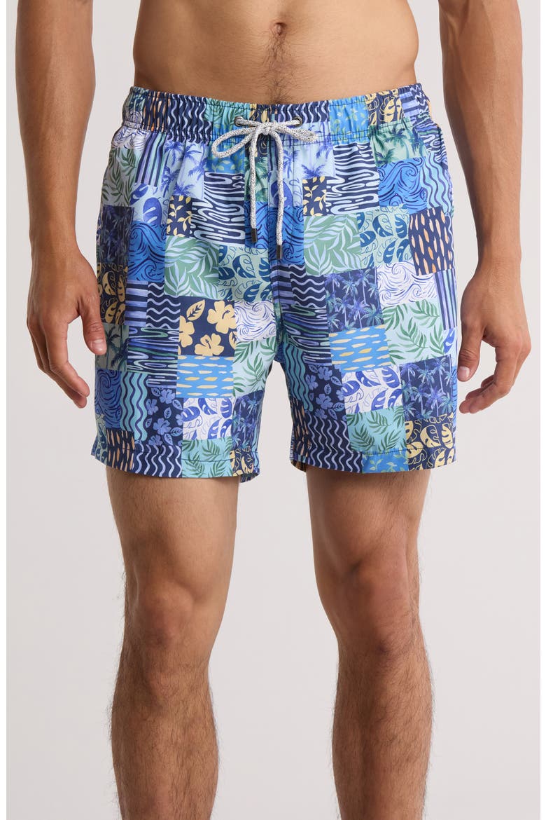 Volley Swim Trunks, Main, color, BLUE