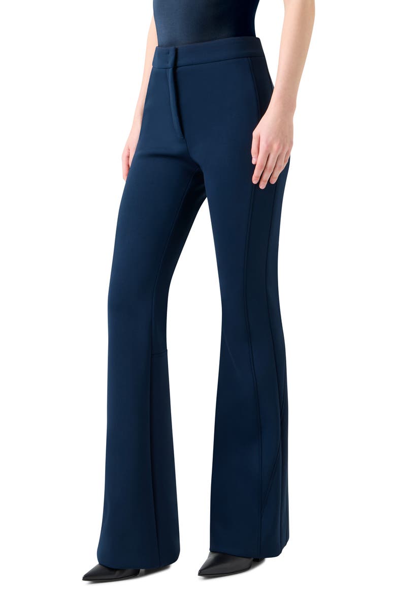 Faris Techno Neoprene Bootcut Pants, Alternate, color, DENIM BLUE
