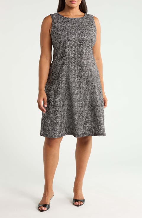 Multi Seam Fit and Flare Dress