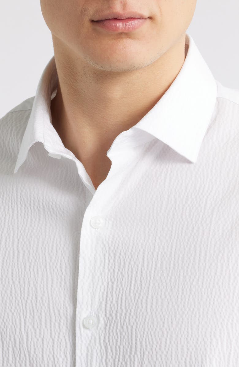 Robert Barakett Tyler Long Sleeve Button-Up Shirt, Alternate, color, White