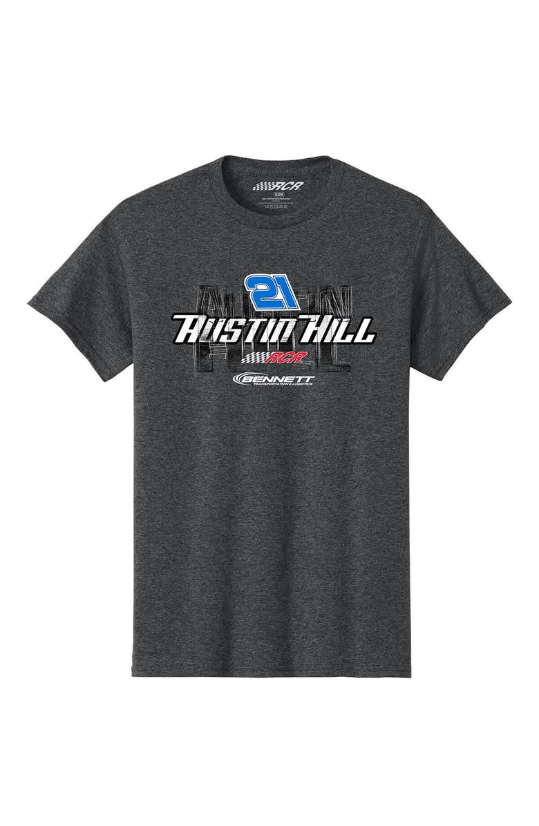 NASCAR Men's Richard Childress Racing Team Collection Heather Charcoal Austin Hill Bennett Car T-Shirt, Alternate, color, Heather Charcoal